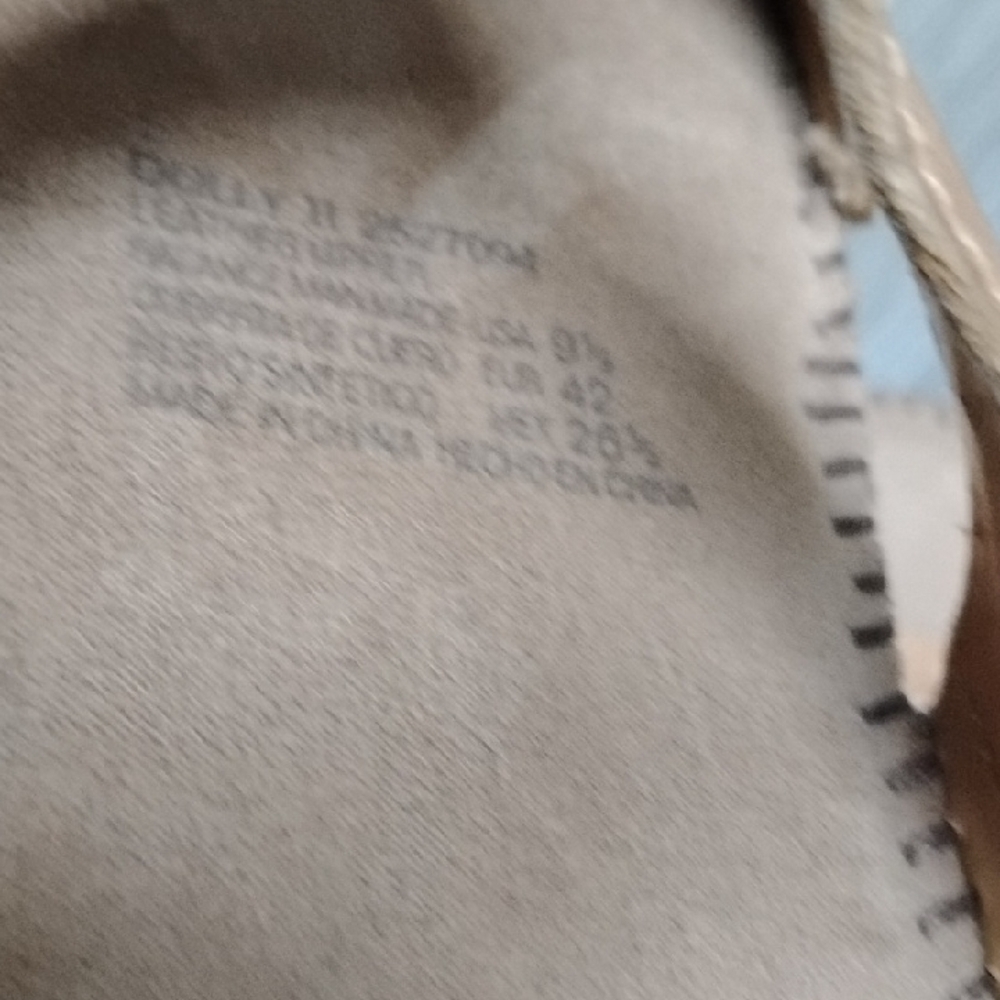 Dr. Scholl's Tan Perforated Slide Sandals - Picture 4 of 8